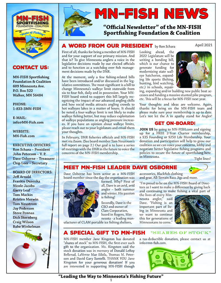 MN-FISH Newsletter - April 2021