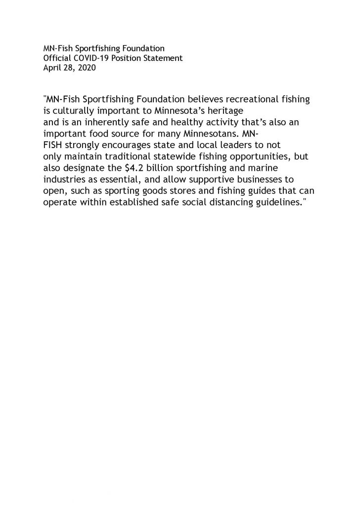 Covid Statement back